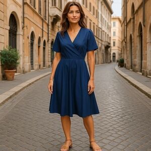 AYLI DRESS NEW XXL NAVY BLUE
